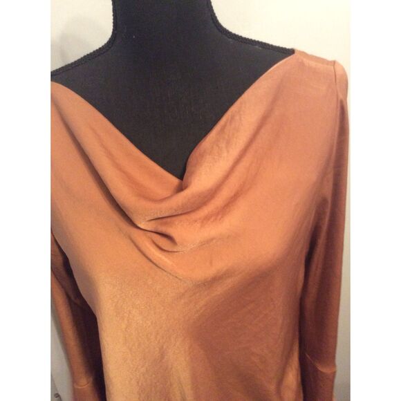 New NWT Planet Blue Tru Blu Gisele Cowl Tunic Large L Nude Boho - Picture 6 of 7